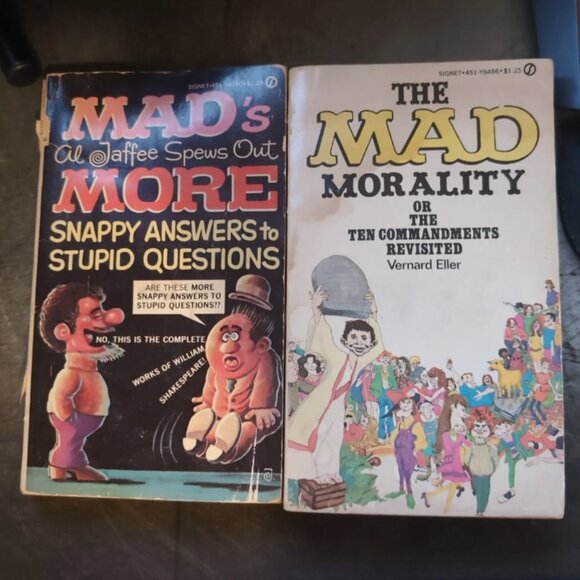 Vintage MAD Book Lot: Al Jaffee & Vernard Eller - First/Early Paperback Prints - Picture 1 of 5
